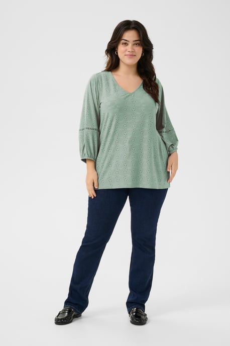 Blouse met lange mouwen Regular fit Green Bay CC. light green - Image 1