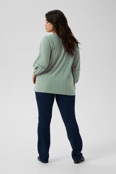 Blouse met lange mouwen Regular fit Green Bay CC. light green - Image 2