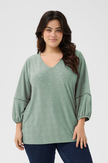 Blouse met lange mouwen Regular fit Green Bay CC. light green - Image 3