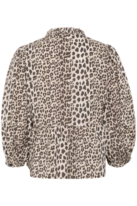 Blouse met lange mouwen Feminine Ulrike print - Simply taupe grey - Image 5