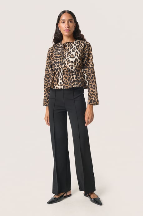 Blouse met lange mouwen Feminine Leopard Pattern - Image 1
