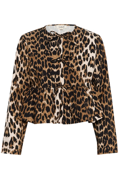 Blouse met lange mouwen Feminine Leopard Pattern - Image 4