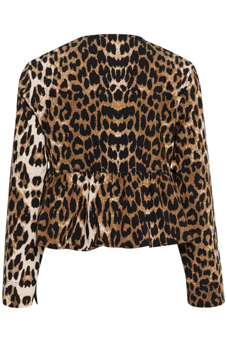 Blouse met lange mouwen Feminine Leopard Pattern - Image 5