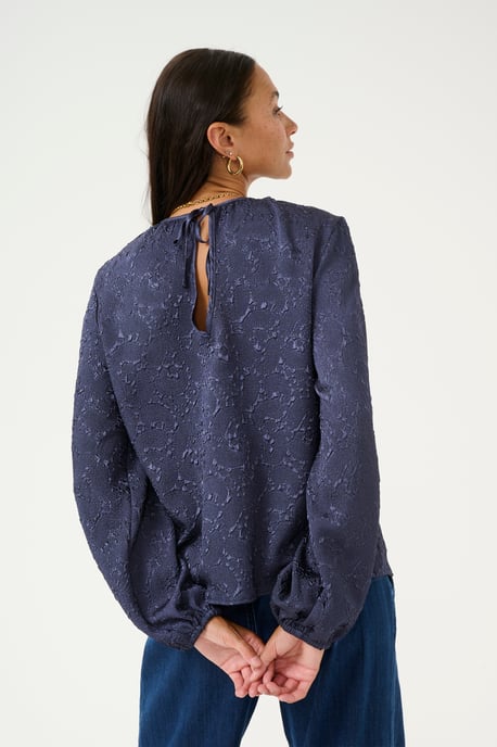 Blouse met lange mouwen Regular fit Midnight Marine CC - Image 3