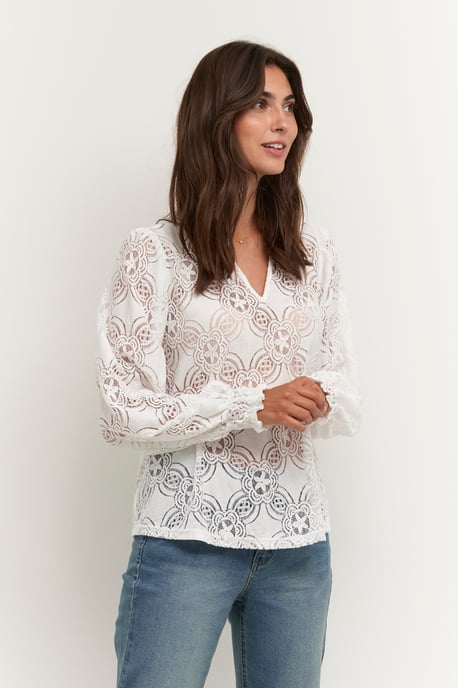 Blouse met lange mouwen Relaxed fit Spring Gardenia - Image 3
