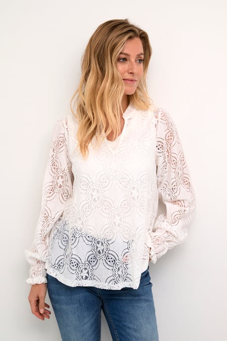 Blouse met lange mouwen Relaxed fit Spring Gardenia - Image 4