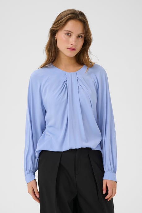 Blouse met lange mouwen Regular fit Cornflower - Image 3