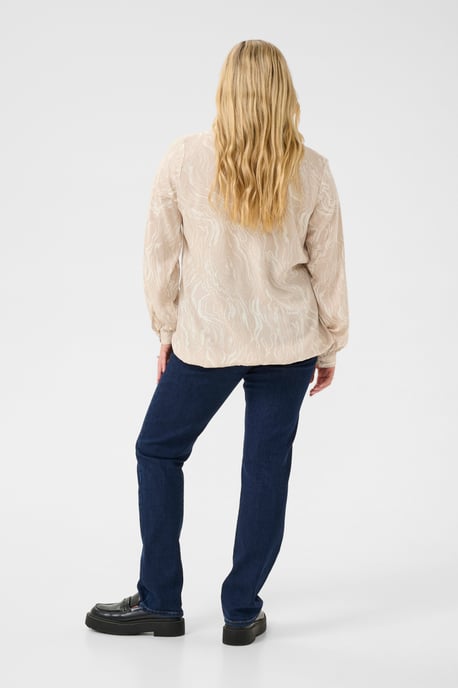 Blouse met lange mouwen Regular fit Feather Gray,Chalk Print grey white - Image 2