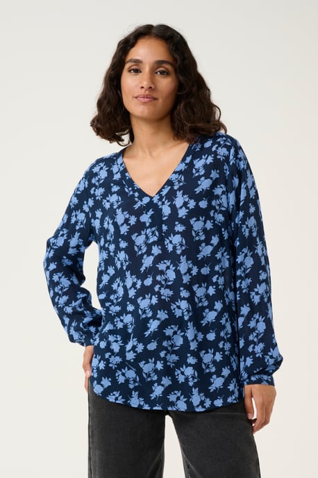 Blouse met lange mouwen Regular fit Midnight M./Ebb&Flow Flower floral - Image 2