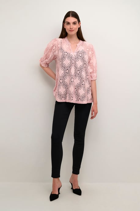 Blouse met lange mouwen Relaxed fit Pale Mauve rose - Image 3