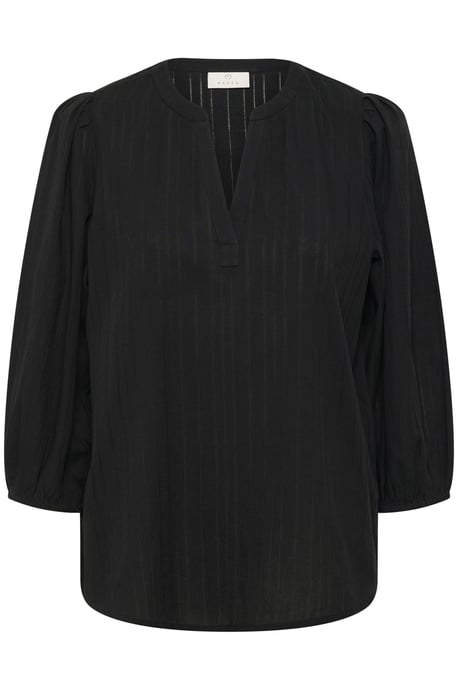 Blouse met lange mouwen Regular fit Black Deep - Image 4