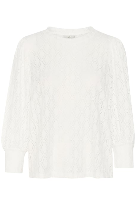 Blouse met lange mouwen Regular fit Chalk white - Image 3