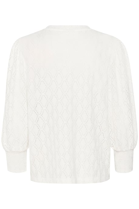 Blouse met lange mouwen Regular fit Chalk white - Image 4