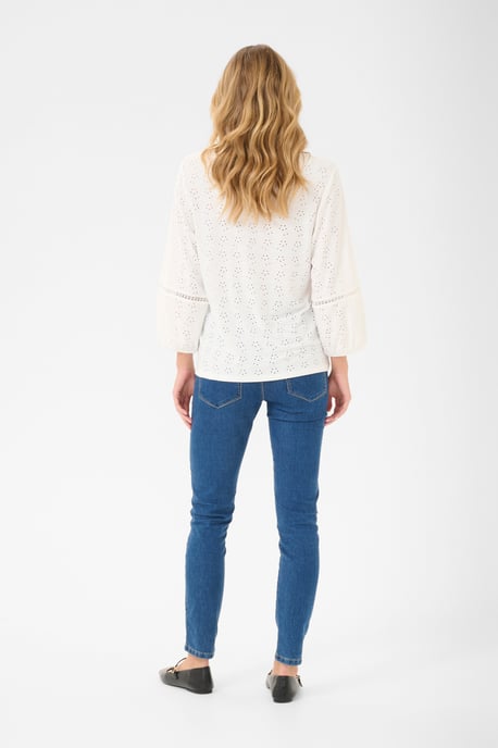 Blouse met lange mouwen Regular fit Chalk CC. - Image 2
