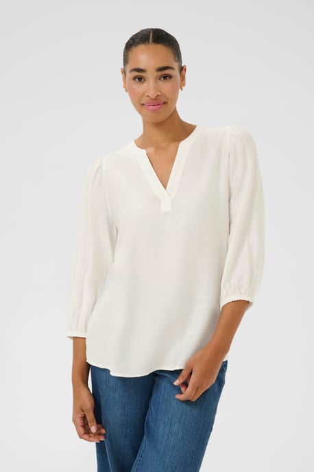 Blouse met lange mouwen Regular fit Chalk CC. - Image 3