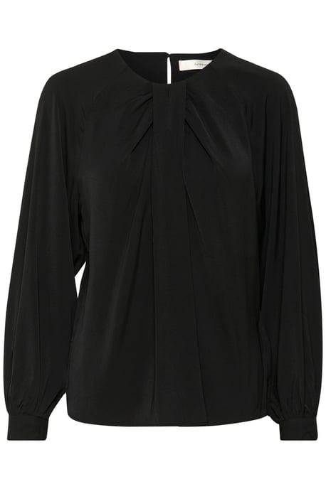 Blouse met lange mouwen Regular fit Blac - Image 5