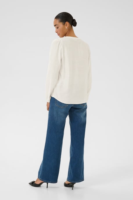 Blouse met lange mouwen Regular fit Chalk CC. white - Image 2