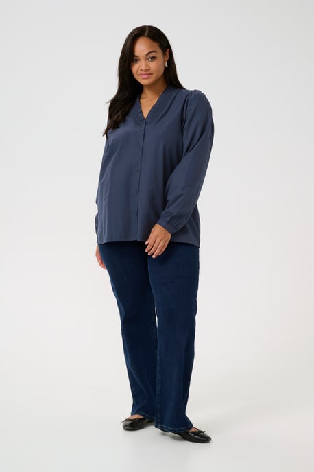 Blouse met lange mouwen Regular fit Midnight Marine - Image 4