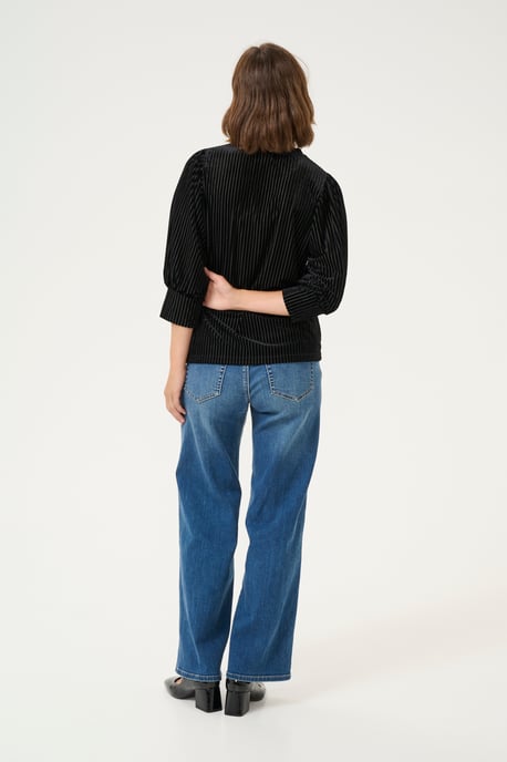 Blouse met lange mouwen Loose fit Black Deep CC. black - Image 2