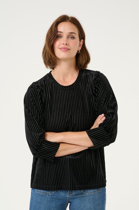 Blouse met lange mouwen Loose fit Black Deep CC. black - Image 3