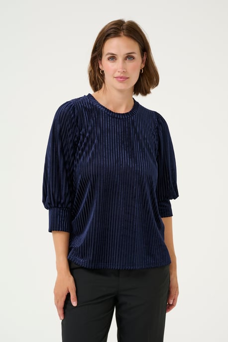 Blouse met lange mouwen Loose fit Midnight Marine  - Image 3