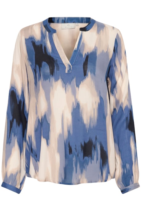 Blouse met lange mouwen Regular fit Blue Abstract Print blue - Image 4