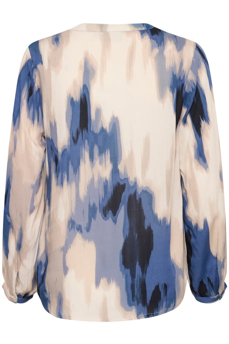 Blouse met lange mouwen Regular fit Blue Abstract Print blue - Image 5