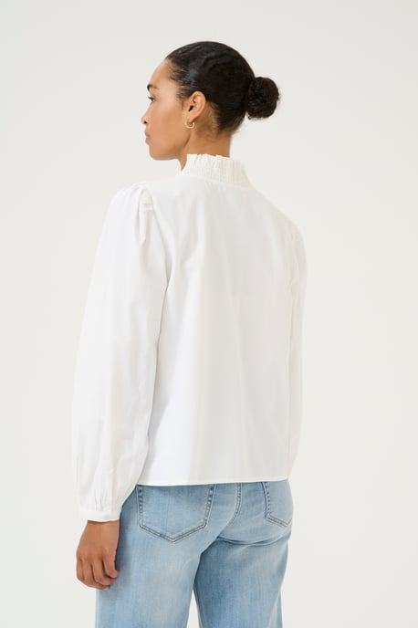 Blouse met lange mouwen Regular fit Chalk white - Image 3