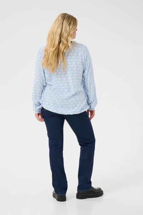 Blouse met lange mouwen Regular fit Blue/Moonstruck Print - Image 2
