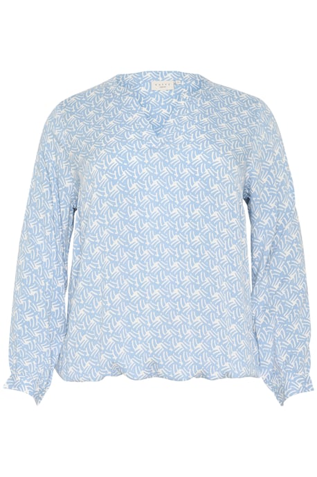 Blouse met lange mouwen Regular fit Blue/Moonstruck Print - Image 4