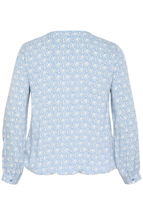 Blouse met lange mouwen Regular fit Blue/Moonstruck Print - Image 5