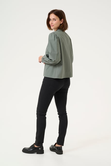 Blouse met lange mouwen Regular fit Balsam Green - Image 2