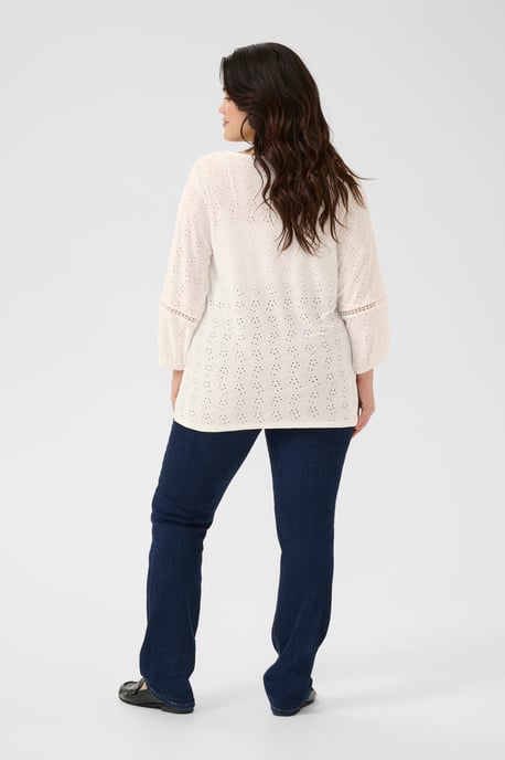 Blouse met lange mouwen Regular fit Chalk CC. - Image 2