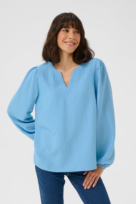Blouse met lange mouwen Regular fit Forever Blue CC light blue - Image 3