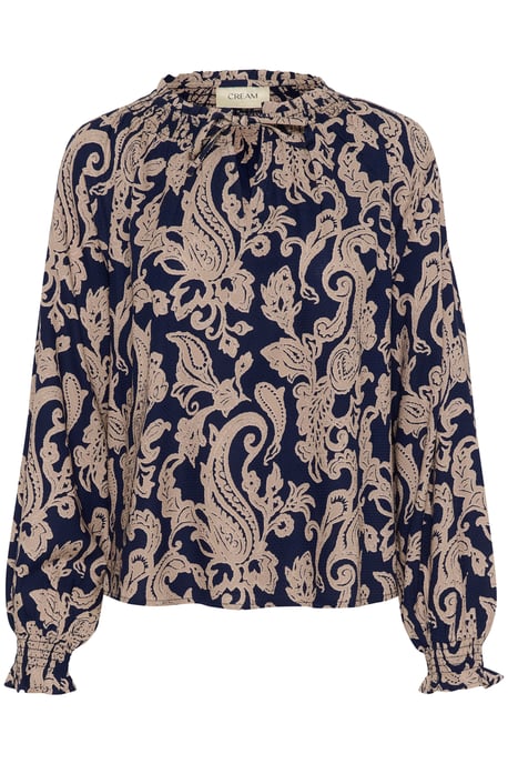 Blouse met lange mouwen Regular fit Blue Paisley - Image 4