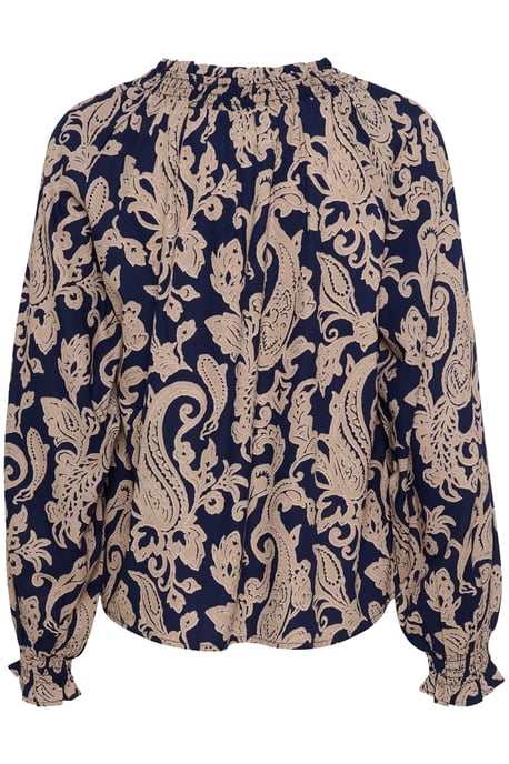 Blouse met lange mouwen Regular fit Blue Paisley - Image 5