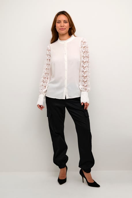 Blouse met lange mouwen Relaxed fit Spring Gardenia white - Image 2