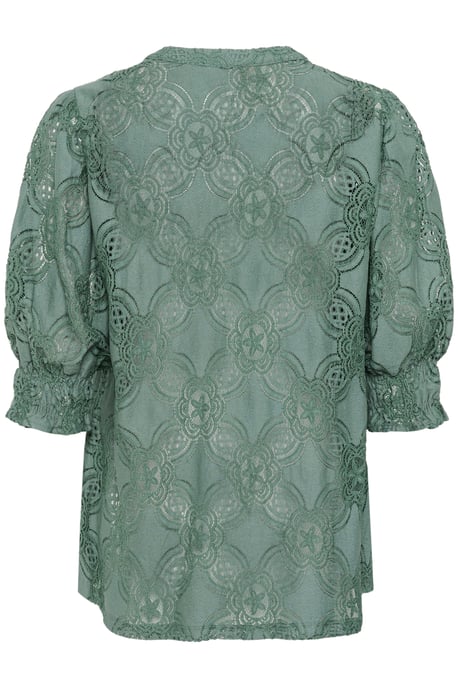 Blouse met lange mouwen Relaxed fit Green Milieu - Image 5