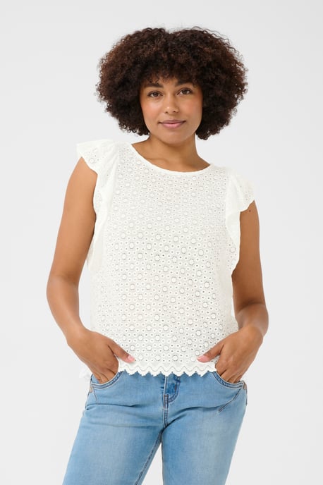 Mouwloos shirt Regular fit Snow White - Image 5