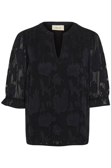 Blouse met korte mouwen Regular fit Pitch Blac - Image 4