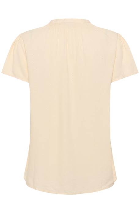 Blouse met korte mouwen Regular fit Creme - Image 5