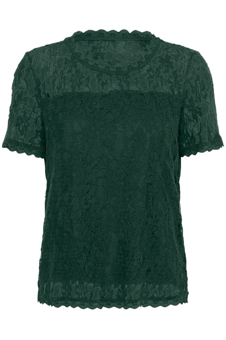 Blouse met korte mouwen Regular fit Sea Moss - Image 4