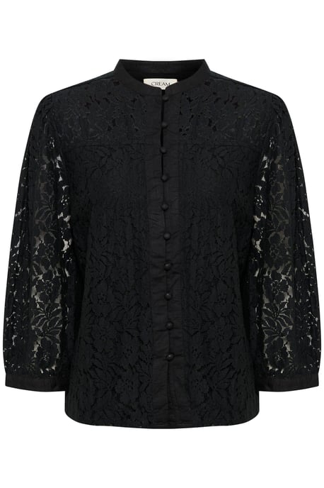 Blouse met korte mouwen Regular fit Pitch Black - Image 4