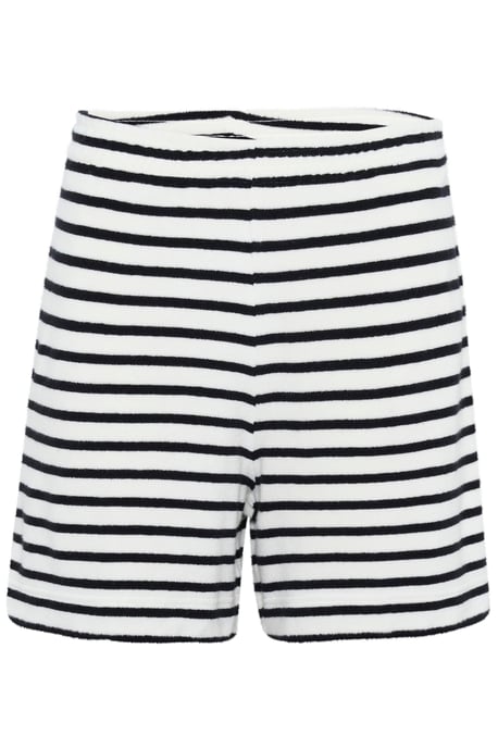 Short Loose fit Black and Eggnog Stripe black white - Image 4