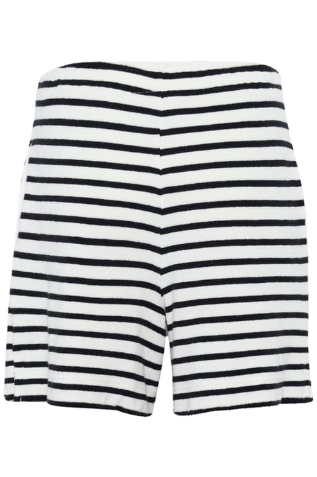 Short Loose fit Black and Eggnog Stripe black white - Image 5