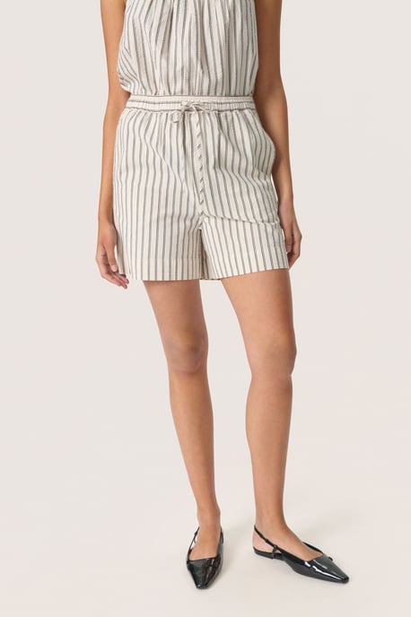 Short Relaxed fit Beige with Black Stripe - Image 2