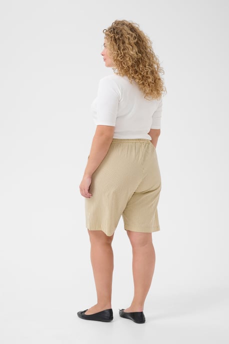 Short Loose fit Chincilla / White stripe beige - Image 2