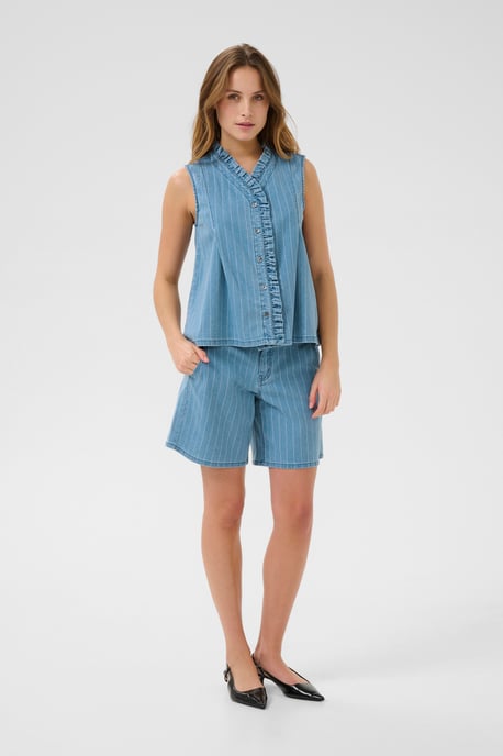 Short Relaxed fit Light Blue Denim  - Image 2