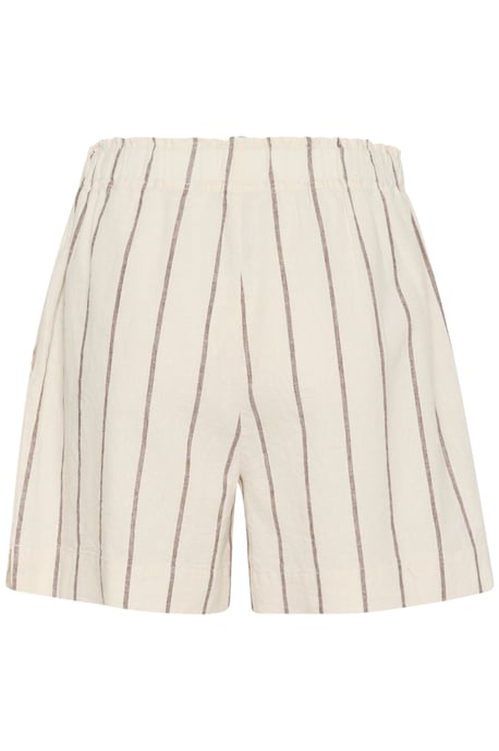 Short Easy fit Eggnog and Brown Stripe brown white - Image 5