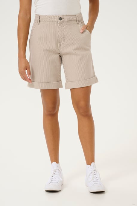Short Loose fit Dune/White Stripe sand - Image 3